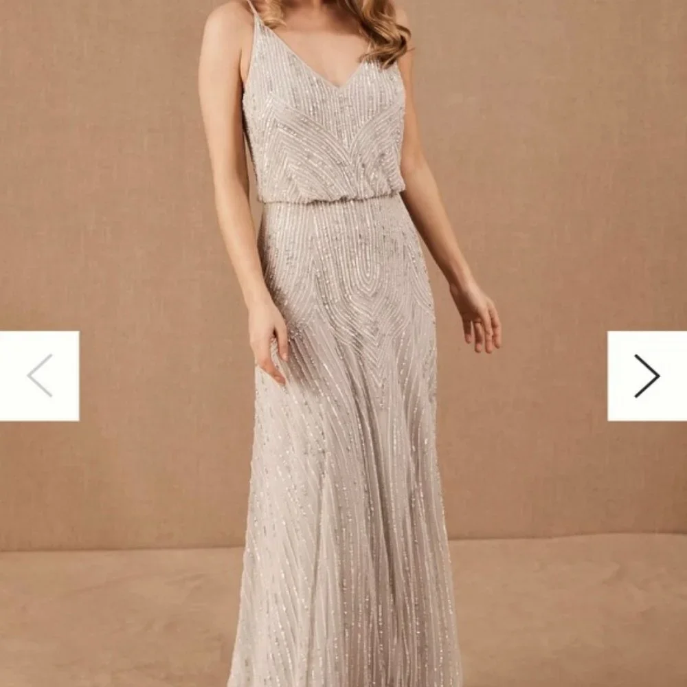 Fidelia Beaded Maxi Dress from BHLDN Anthropologie - Picture 1 of 4